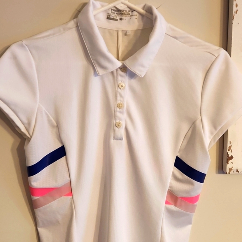 Ladies Nike Golf Tour Performance Dri Fit golf shirt - Picture 3 of 8